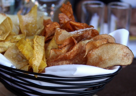 Homemade potato chips