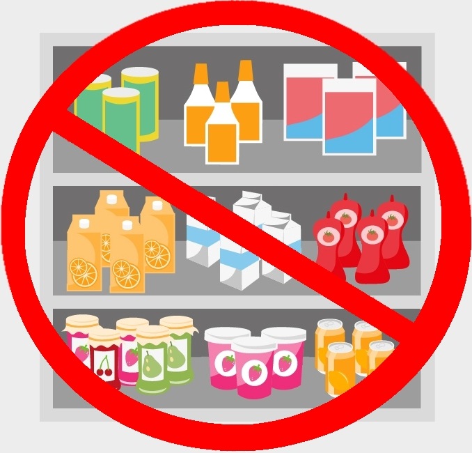 Diagram - No Packaged Food for 1 Week
