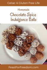 Pinterest mini image - Chocolate spice cookies with various coatings
