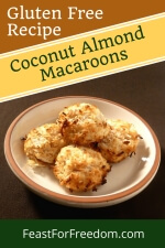 Pinterest mini image 2 - A plate of Coconut almond cookies