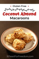 Pinterest mini image 5 - Coconut almond cookies on a plate