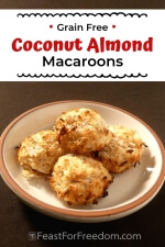 Pinterest mini image 7 - Coconut almond cookies piled on a plate