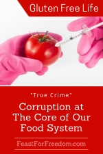 Pinterest mini image - True crime: corruption at the core of our food system with a tomato being injected with a syringe