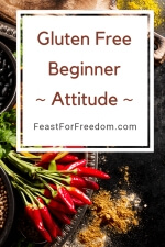 Pinterest mini image - Gluten free beginner - attitude - with red chili peppers