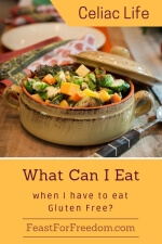 Pinterest mini image - What can I eat when I have to eat gluten free with roasted mixed veggies
