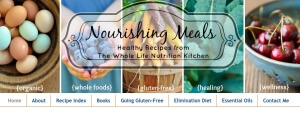 NourishingMeals.com homepage image