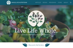 WholeLifeNutrition.net homepage image