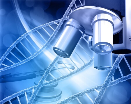 Blue microscope