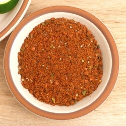 Freshly prepared homemade all purpose seasoning in a small bowl