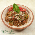 Hamburger, cheese and tomato skillet dinner
